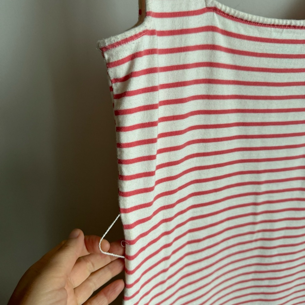 RAILS Taylin Ivory Peony Stripe Dress Size M Cotton Tank Midi - Picture 8 of 13